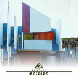 Rumah Dijual Pondok Bambu Duren Sawit Jakarta Timur Tropis Modern Dinding Full Bata Merah [AR146]