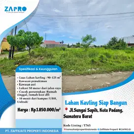 Jual tanah kavling siap bangun di padang