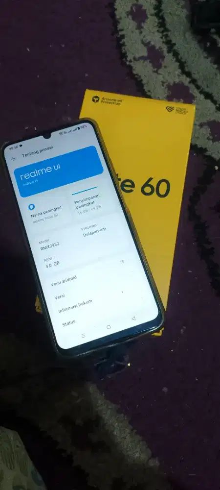 realme note 60 fullset