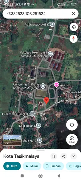 Investasi menjanjikan tanah dekat kampus unsil 2 harganya terus naik