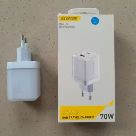 ​ Essager GaN PRO Charger Adaptor 70W USB TYPE C Dual Port SFC  PPS