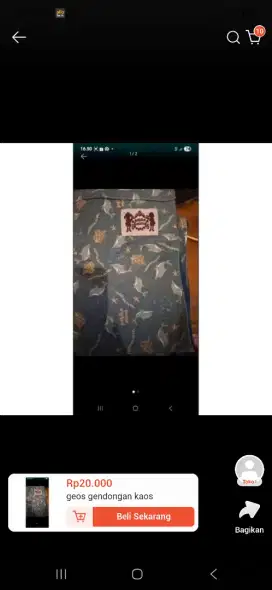 Gendongan kaos murah aja