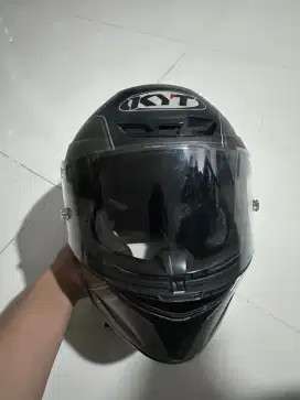 Helm Full Face KYT TT-Course XL + Intercomn Freedconn KY Pro