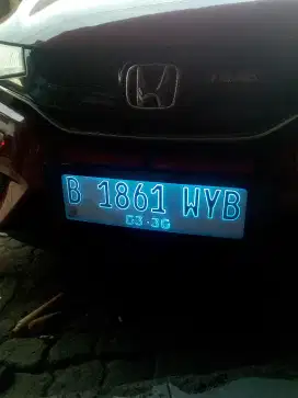 Variasi Plat Nomor Nyala Angka