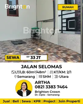 RUMAH BARU BANGUN AREA RODA MAS SEMARANG UTARA CANTIK