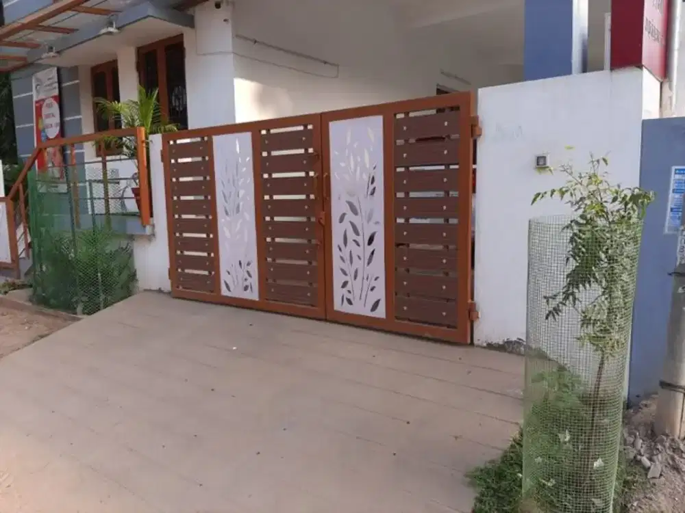 Bengkel las Lampung tralis kanopi pintu pagar gerbang tangga