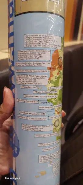 Peta perusahaan kelapa sawit seIndonesia