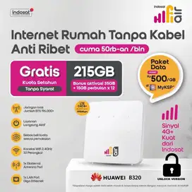 Modem Wifi 4G LTE Huawei B320 Router Unlock All Operator - Free 215GB