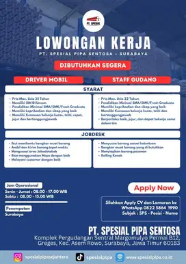 Supir & Staff Gudang Truk Engkel Fe71L