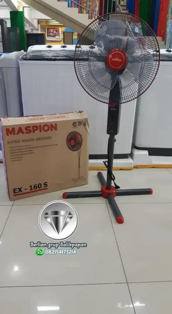 COD MASPION STAND FAN 16 EX 160 S KAKI SILANG KIPAS ANGIN BERDIRI