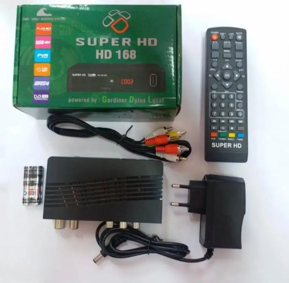 STB Super HD TV Biasa Jadi TV Digital Bisa Nonton Film Flashdisk HDD