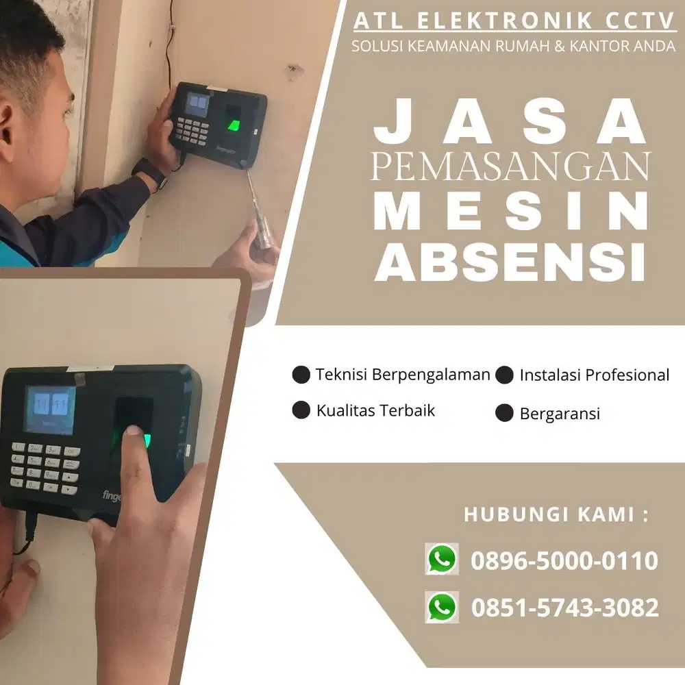 JASA PEMASANGAN MESIN ABSENSI FINGERPRINT MURAH WILAYAH SEMALANG RAYA
