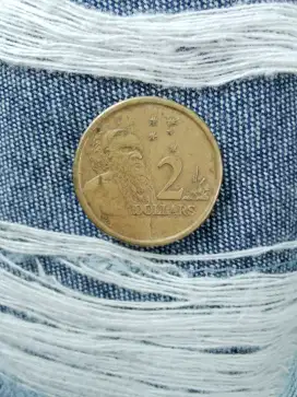 KOIN LANGKA Elizabeth II Australian 1988 HH 2 dollar