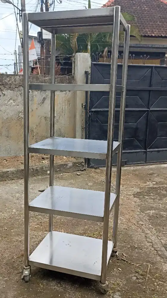 Meja susun 5 stainless