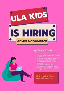 Lowongan Pekerjaan Admin Online Shop CS Print Resi