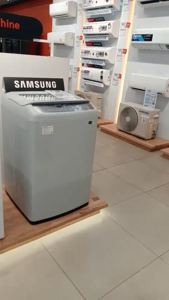 Mesin cuci Samsung 9kg cuman 4jutaan udah free pengiriman?