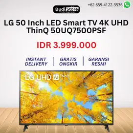 LG 50 Inch LED Smart TV 4K UHD ThinQ 50UQ7500PSF