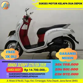 HONDA SCOOPY STYLISH 2019 CASH/KREDIT SYARAT MUDAH KTP/KK