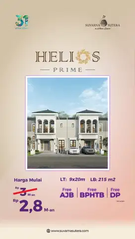 Rumah Cluster Helios Prime Promo Dan Diskon Suvarna Sutera Cikupa