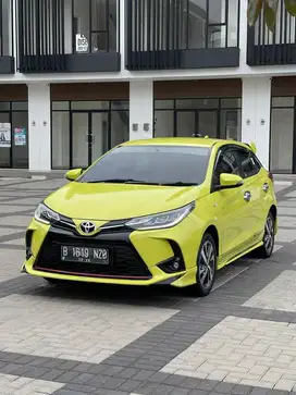 YARIS S TRD 2021 KUNING KM 30rb PAJAK PANJANG TANGAN PERTAMA SIAP PAKE