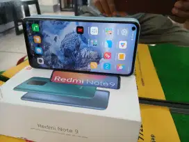 Redmi Note 9 ram 6 /128 gb lengkap normal tampa kendala