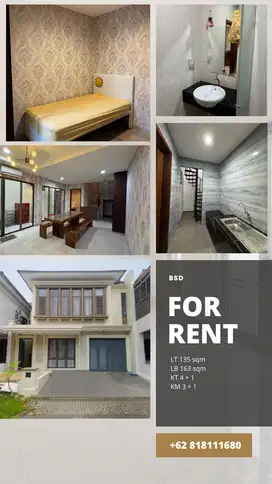 Disewa Rumah Cluster Luxmore Greenwich BSD
