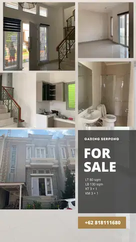 Dijual paling Murah banget Elista Village gading serpong