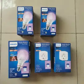 Paket smart home philips Wiz lampu rgb & smart plug wifi