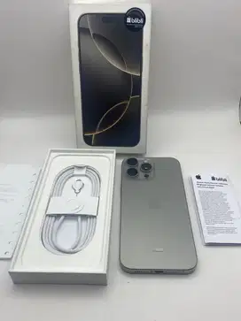 iphone 16 promax 256Gb Natural Resmi Active 3 hari