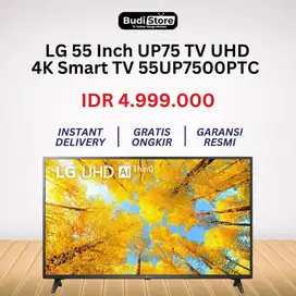 LG 55 INCH UP75 4K Smart UHD TV 55UP7500PTC [55 Inch/AI ThinQ/Bluetoot