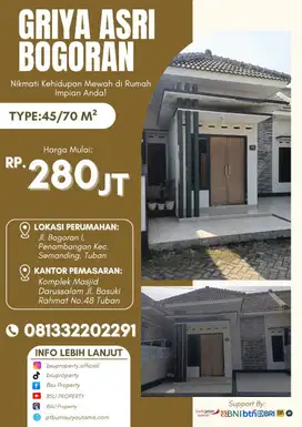 Rumah Nyaman, Akses Mudah - Hanya di Griya Asri Bogoran