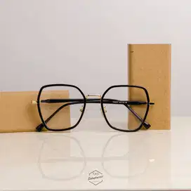 KACAMATA HEXAGON KOTAK COCOK MUKA CHUBBY - HEATHER 05