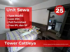 Sewa atas mall apartment Bassura City type studio furnished