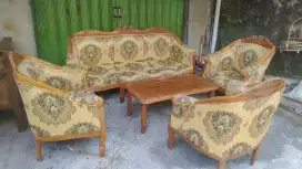Kursi tamu lois 3111 kayu jati asli