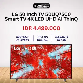 LG TV 50UQ7500 Smart TV 4K LED 50 Inch UHD 4K ThinQ AI HDR 50UQ7500PSF
