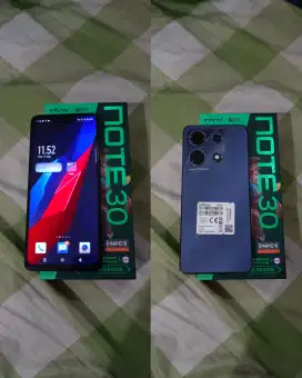 Infinix note 30 ram 8+8/256 nominus mulus fullset 
jual 1,5 nepis