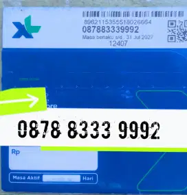 Nomor cantik kartu perdana xl 8333 9992