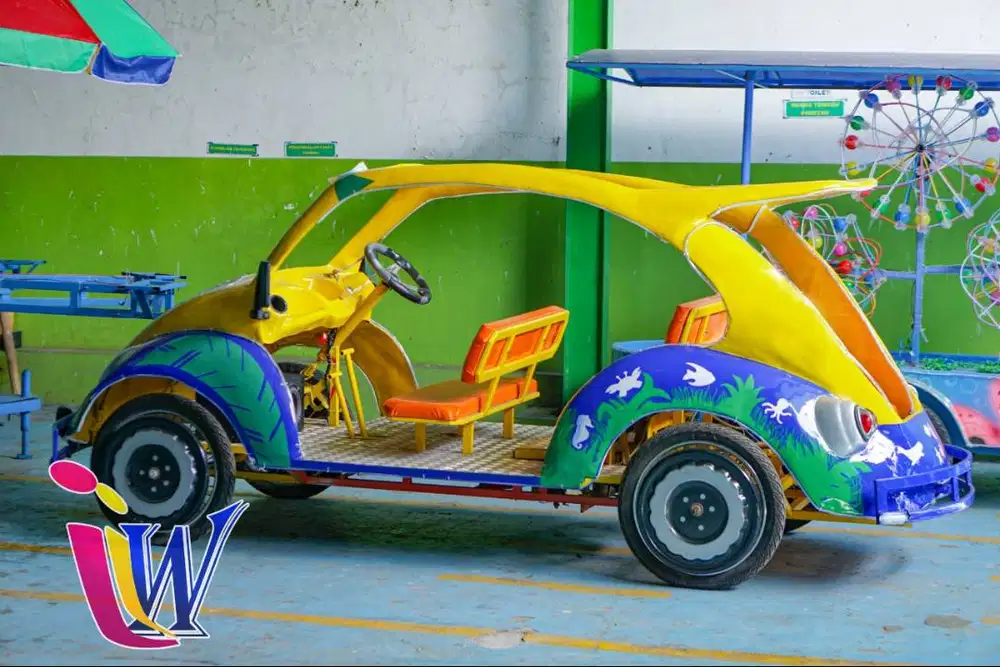 Odong odong Wahana Outdoor Becak Cinta || Kereta Mini Shuttle Bus