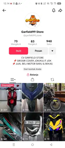 Dibutuhkan Wanita untuk loker host live jok motor