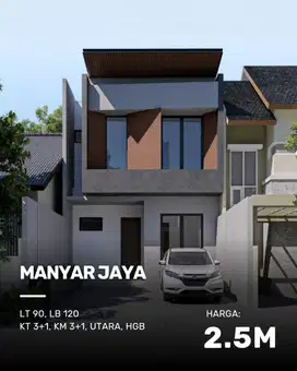 Rumah Manyar Jaya NEW MINIMALIS