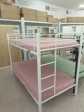 Bunkbed Putih Metal