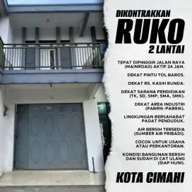 Dikontrakkan Disewakan Ruko Pusat Kota Mainroad Jalan Raya Nasional