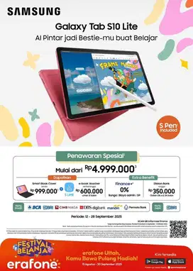 promo samsung galaxy tab s10 lite iclude spen