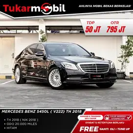 [BERGARANSI] MERCEDEZ BENZ/MERCY S450L V222 TAHUN 2018 HITAM LOW KM