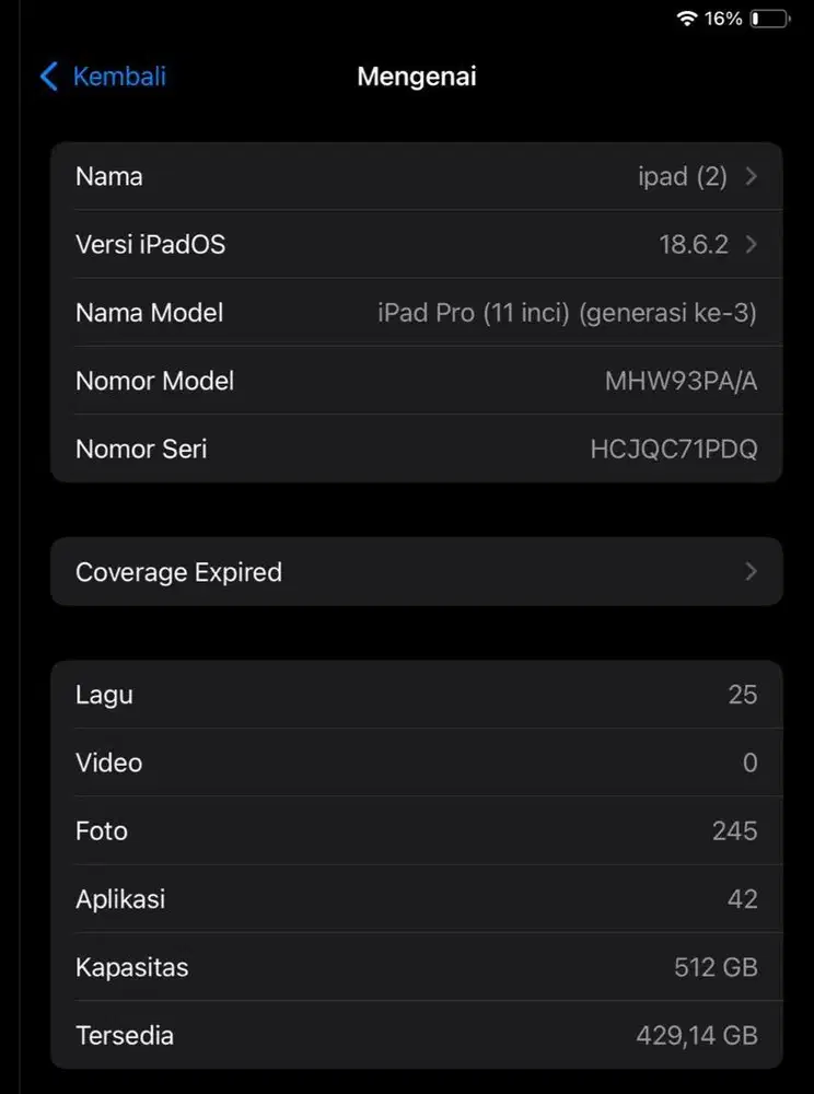 ipad pro 11 inch (gen-3) 512gb
