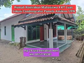 Rumah Kontrakan Condongcatur Halaman Luas 4 KT 25Juta Nett Area Pamela