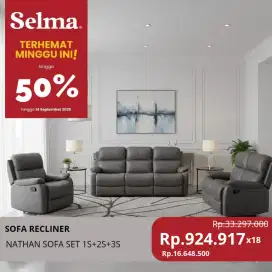 Promo sofa recliner set