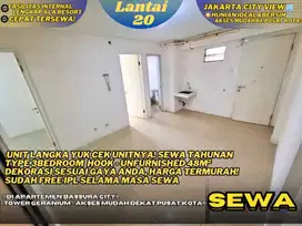Miliki Kebebasan Menata Ruang! SewaTahunan 3BR HOOK UF Di Bassura City