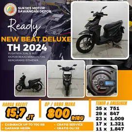 DP 800 CASH KREDIT HONDA NEW BEAT DELUXE TH 2024 MULUS BERGARANSI