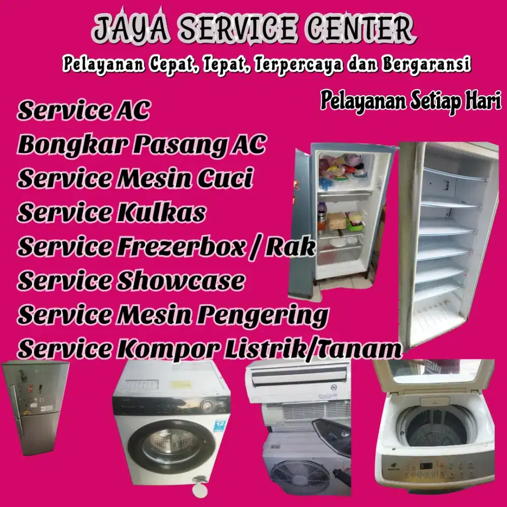 Service Bongkar Pasang AC Kulkas Frezer Mesin Cuci Panggilan Genteng